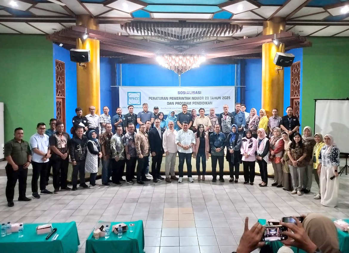 Sosialisasi PP No.28 Tahun 2025 dan Program Pendidikan dengan Institut STIAMI, USNI (Universitas Satya Negara Indonesia) dan ISTN (Institut Saint dan Teknologi Indonesia) Jakarta.  Aula Masjid As Salam PT.Indocement Tunggal Prakarsa, Tbk. 30 Juli 2025.